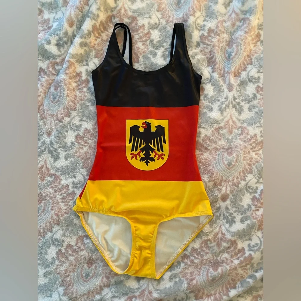 Blackmilk German Flag Bathing suit
